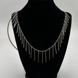 BCBGeneration | Gold Fringe Fashion Necklace